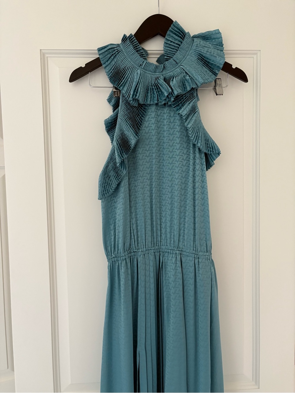 Zadig&Voltaire Silk Ruffle Halter Dress